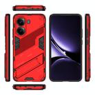 For Redmi Note Turbo 4 Punk Armor 2 in 1 PC + TPU Phone Case with Holder(Red) - 3