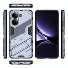 For Redmi Note Turbo 4 Punk Armor 2 in 1 PC + TPU Phone Case with Holder(Grey) - 3