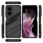 For Redmi A5 4G 171.1mm / Poco C71 Punk Armor 2 in 1 PC + TPU Phone Case with Holder(Black) - 3