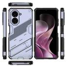 For Redmi A5 4G 171.1mm / Poco C71 Punk Armor 2 in 1 PC + TPU Phone Case with Holder(Grey) - 3