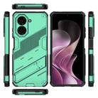 For Redmi A5 4G 171.1mm / Poco C71 Punk Armor 2 in 1 PC + TPU Phone Case with Holder(Green) - 3