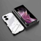 For Redmi A5 4G 171.1mm / Poco C71 Punk Armor 2 in 1 PC + TPU Phone Case with Holder(White) - 2