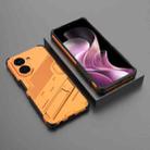 For Redmi A5 4G 171.1mm / Poco C71 Punk Armor 2 in 1 PC + TPU Phone Case with Holder(Orange) - 2