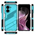 For Redmi A5 4G 171.1mm / Poco C71 Punk Armor 2 in 1 PC + TPU Phone Case with Holder(Blue) - 3