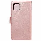 For Xiaomi Redmi 13 4G Totem Flower Embossed Leather Phone Case with Lanyard(Rose Gold) - 3