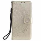 For Motorola Edge 50 Fusion Totem Flower Embossed Leather Phone Case with Lanyard(Gold) - 2