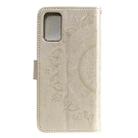 For Motorola Edge 50 Fusion Totem Flower Embossed Leather Phone Case with Lanyard(Gold) - 3