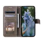 For Motorola Moto G75 5G Totem Flower Embossed Leather Phone Case with Lanyard(Grey) - 3