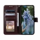 For Motorola Moto G75 5G Totem Flower Embossed Leather Phone Case with Lanyard(Brown) - 3