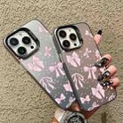 For iPhone 7 / 8 / SE 2022 Silver Painting PC Hybrid TPU Phone Case(Bow Black) - 3