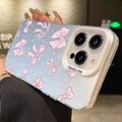 For iPhone 11 Pro Max Silver Painting PC Hybrid TPU Phone Case(Bow White) - 2