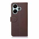 For Xiaomi Redmi 13 4G KHAZNEH Litchi Texture Leather RFID Phone Case(Brown) - 3