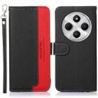 For Redmi 14C 4G KHAZNEH Litchi Texture Leather RFID Phone Case(Black) - 1