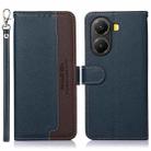 For Redmi Turbo 4 KHAZNEH Litchi Texture Leather RFID Phone Case(Blue) - 1