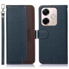 For Redmi 13X KHAZNEH Litchi Texture Leather RFID Phone Case(Blue) - 1