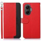 For Redmi Turbo 4 Pro KHAZNEH Litchi Texture Leather RFID Phone Case(Red) - 1