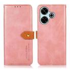 For Xiaomi Redmi 13 4G KHAZNEH Cowhide Texture Flip Leather Phone Case(Rose Gold) - 3