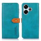 For Xiaomi Redmi 13 4G KHAZNEH Cowhide Texture Flip Leather Phone Case(Blue) - 3