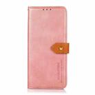 For Redmi Note 14 4G 164.84mm KHAZNEH Cowhide Texture Flip Leather Phone Case(Rose Gold) - 2