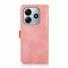 For Redmi Note 14 4G 164.84mm KHAZNEH Cowhide Texture Flip Leather Phone Case(Rose Gold) - 3