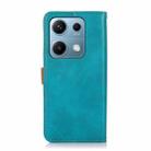 For Redmi Note 14S 4G KHAZNEH Cowhide Texture Flip Leather Phone Case(Blue) - 3