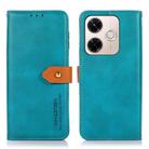For Redmi 13X KHAZNEH Cowhide Texture Flip Leather Phone Case(Blue) - 1