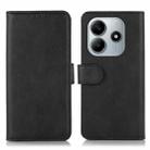 For Redmi Note 14 4G 164.84mm Cow Texture Leather Phone Case(Black) - 1