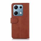 For Redmi Note 14S 4G Cow Texture Leather Phone Case(Brown) - 3