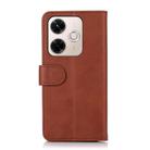 For Redmi 13X Cow Texture Leather Phone Case(Brown) - 3