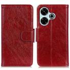For Xiaomi Redmi 13 4G Nappa Texture Horizontal Flip Leather Phone Case(Red) - 1