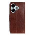 For Xiaomi Redmi 13 4G Nappa Texture Horizontal Flip Leather Phone Case(Brown) - 3