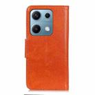 For Redmi Note 14S 4G Nappa Texture Horizontal Flip Leather Phone Case(Orange) - 3