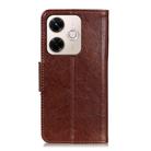 For Redmi 13x Nappa Texture Horizontal Flip Leather Phone Case(Brown) - 3