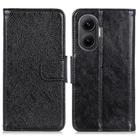 For Redmi Turbo 4 Pro Nappa Texture Horizontal Flip Leather Phone Case(Black) - 1