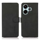 For Xiaomi Redmi 13 4G KHAZNEH Matte Texture Leather Phone Case(Black) - 1