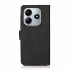 For Redmi Note 14 4G 164.84mm KHAZNEH Matte Texture Leather Phone Case(Black) - 3