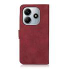For Redmi Note 14 4G 164.84mm KHAZNEH Matte Texture Leather Phone Case(Red) - 3