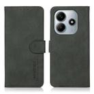 For Redmi Note 14 4G 164.84mm KHAZNEH Matte Texture Leather Phone Case(Green) - 1