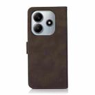 For Redmi Note 14 4G 164.84mm KHAZNEH Matte Texture Leather Phone Case(Brown) - 3