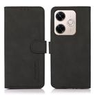 For Redmi 13x KHAZNEH Matte Texture Leather Phone Case(Black) - 1