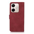 For Redmi 13x KHAZNEH Matte Texture Leather Phone Case(Red) - 3