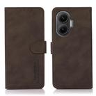 For Redmi Turbo 4 Pro KHAZNEH Matte Texture Leather Phone Case(Brown) - 1