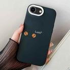 For iPhone 7 / 8 / SE 2022 Smile Face PC Hybrid TPU Phone Case(Black) - 1