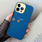 For iPhone 12 / 12 Pro Smile Face PC Hybrid TPU Phone Case(Royal Blue) - 1