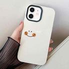 For iPhone 11 Smile Face PC Hybrid TPU Phone Case(White) - 1