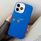 For iPhone 11 Pro Smile Face PC Hybrid TPU Phone Case(Blue) - 1