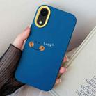 For iPhone XR Smile Face PC Hybrid TPU Phone Case(Royal Blue) - 1
