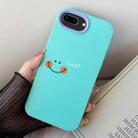 For iPhone 7 Plus / 8 Plus Smile Face PC Hybrid TPU Phone Case(Sky Cyan) - 1