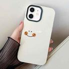 For iPhone 12 mini Smile Face PC Hybrid TPU Phone Case(White) - 1