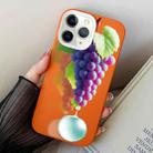 For iPhone 11 Pro Grape Pattern PC Hybrid TPU Phone Case(Orange) - 1